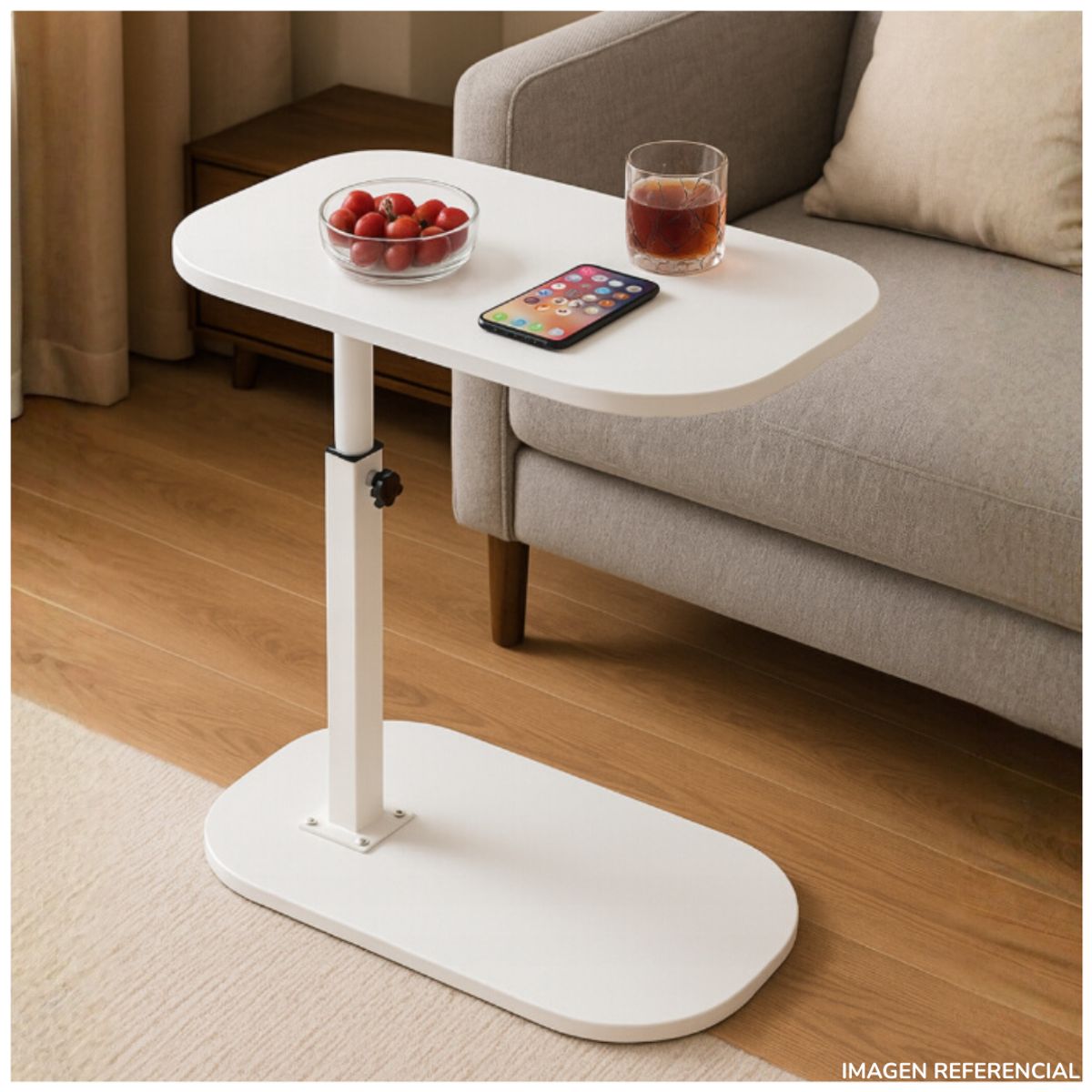 INSPIRA MARKET - Mesa Auxiliar de Centro Oval B Extensible