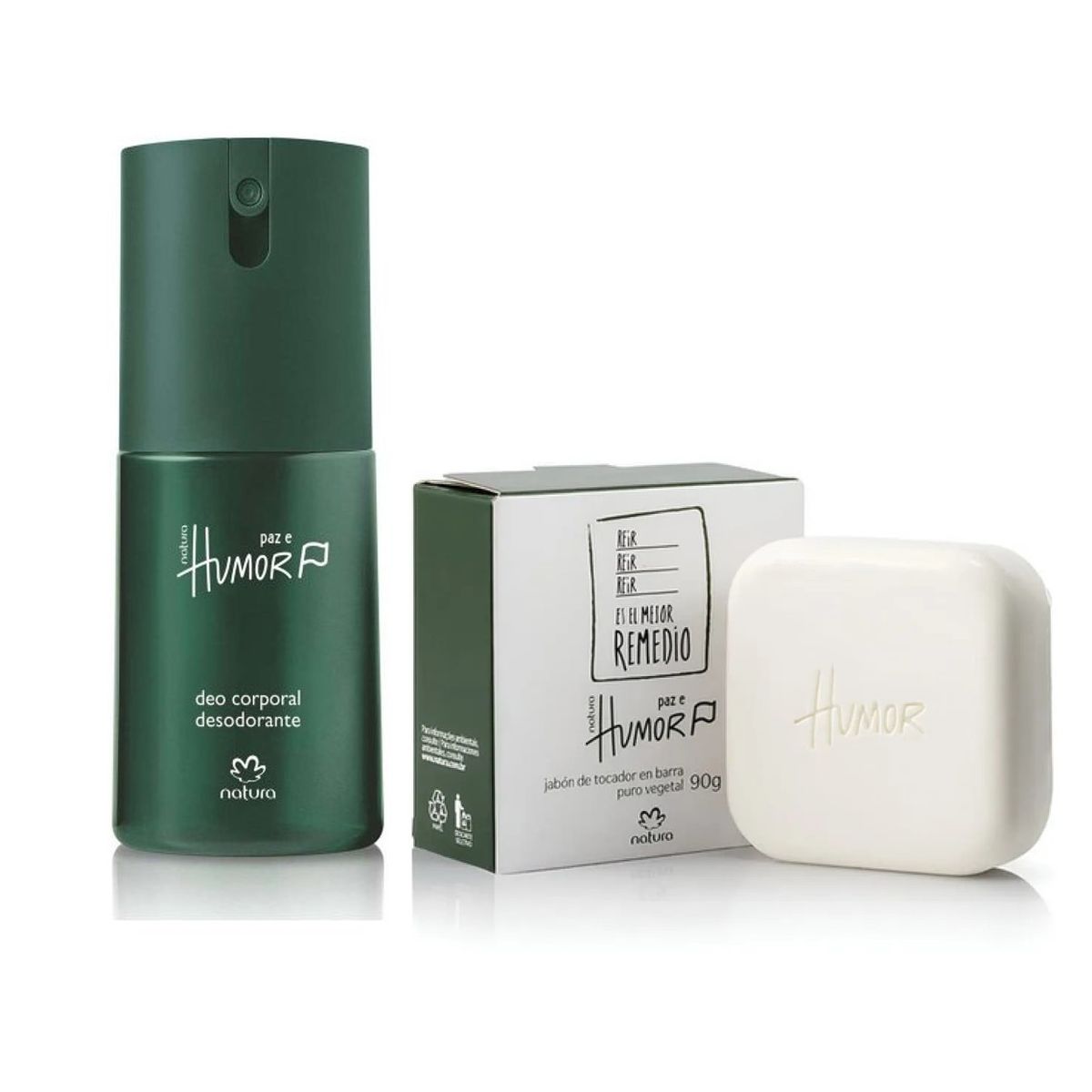 NATURA - Desodorante Corporal Paz e humor + jabon de Hombre NATURA