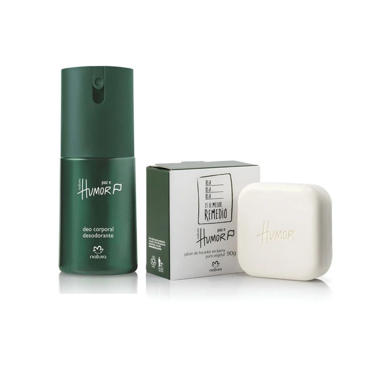 NATURA - Desodorante Corporal Paz e humor + jabon de Hombre NATURA