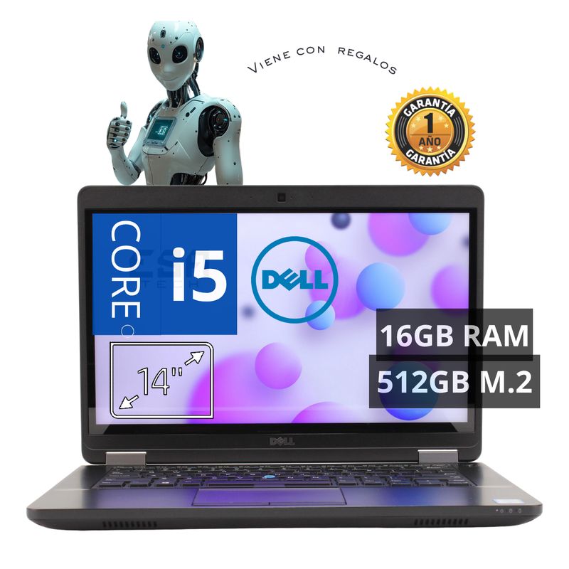 DELL - Laptop DELL Corei5 16GB RAM DDR4 - 512 Almacenamiento M.2 SSD + Regalos