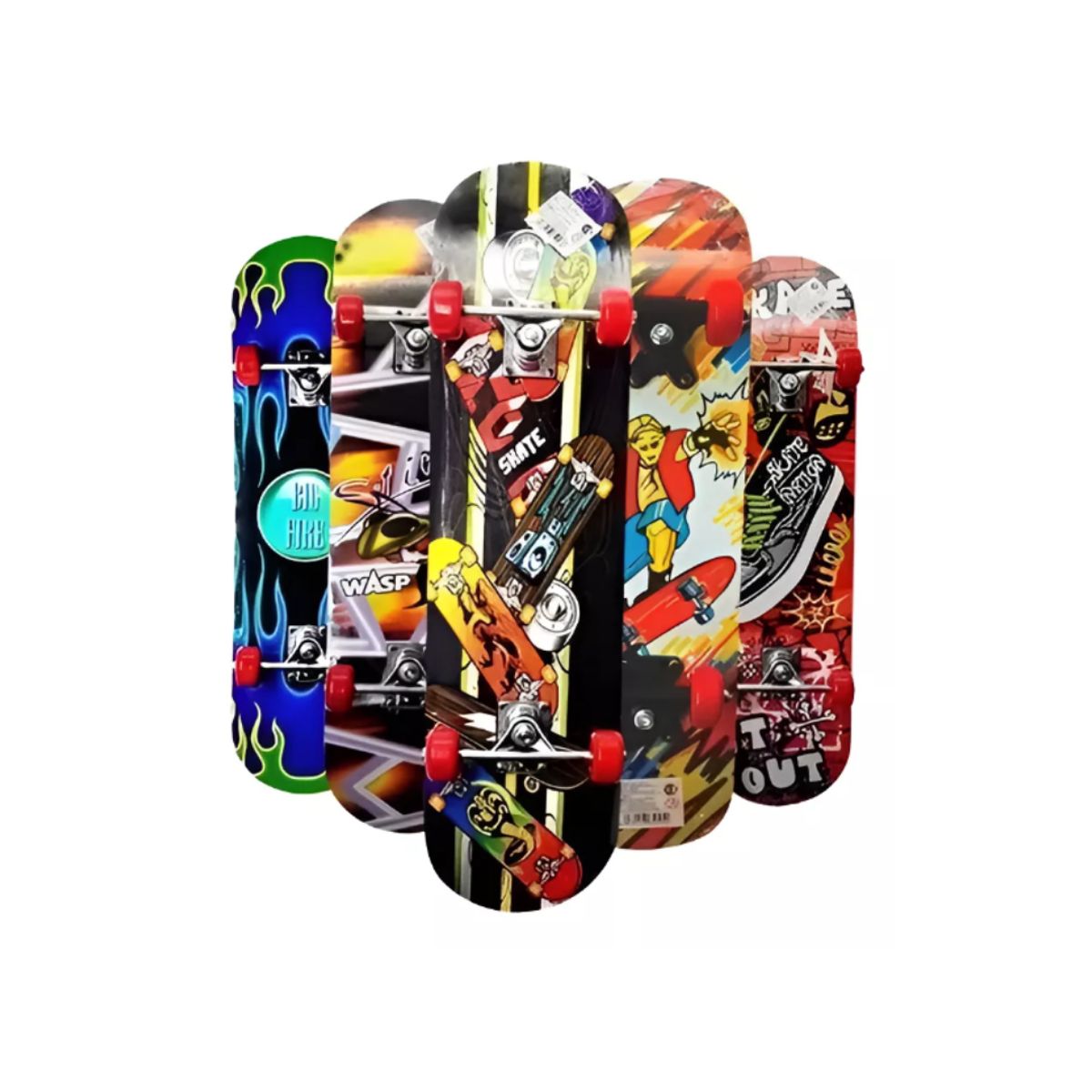 GENERICO - SKATEBOARD DE MADERA PARA NIÑOS