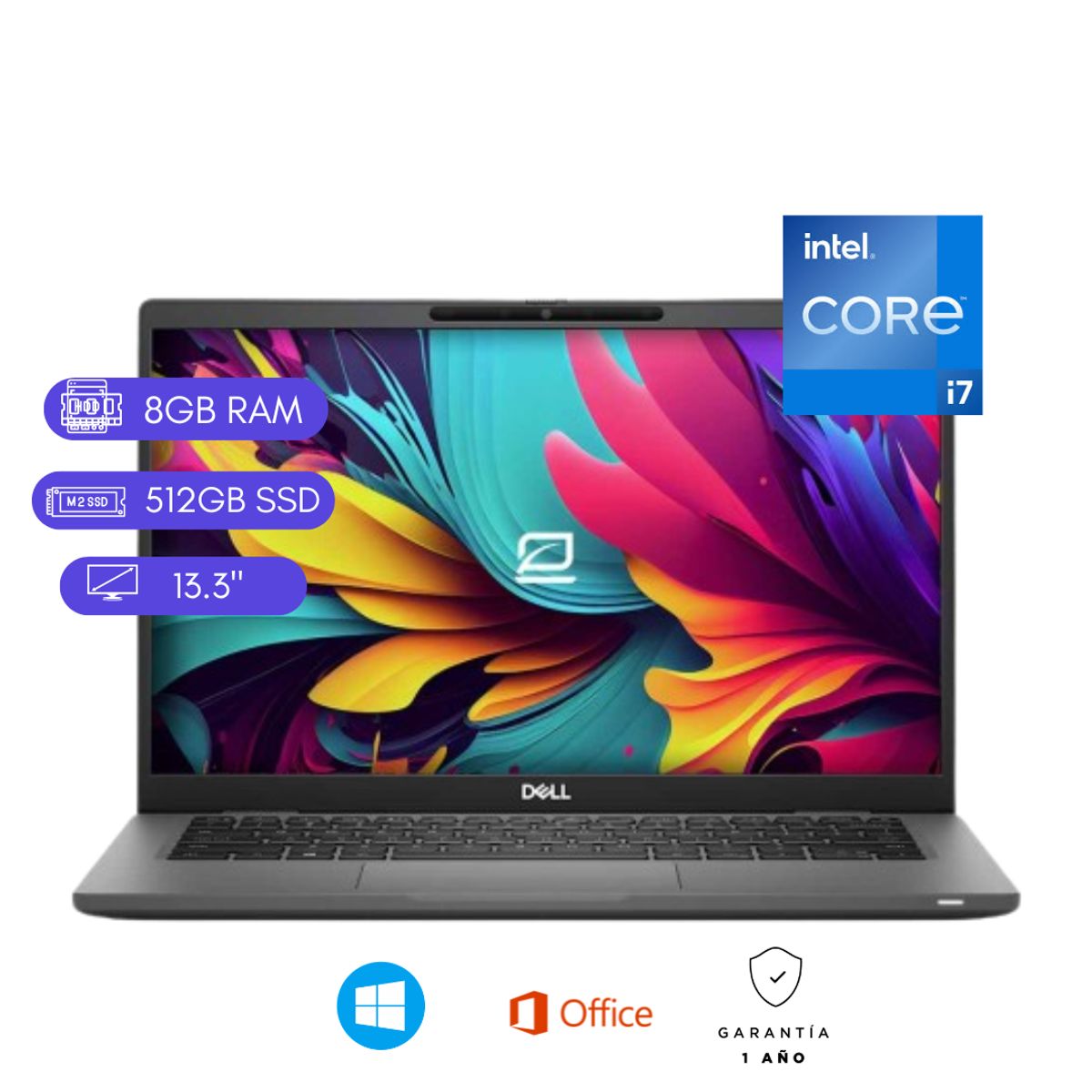 DELL - LAPTOP REACONDICIONADA DELL 7320 CORE I7 11VA/ 8GB RAM/ 512SSD/ 13.3"