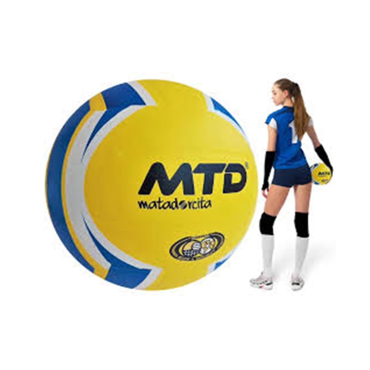 GENERICO - PELOTA DE VOLEY MTD GOMA Amarillo