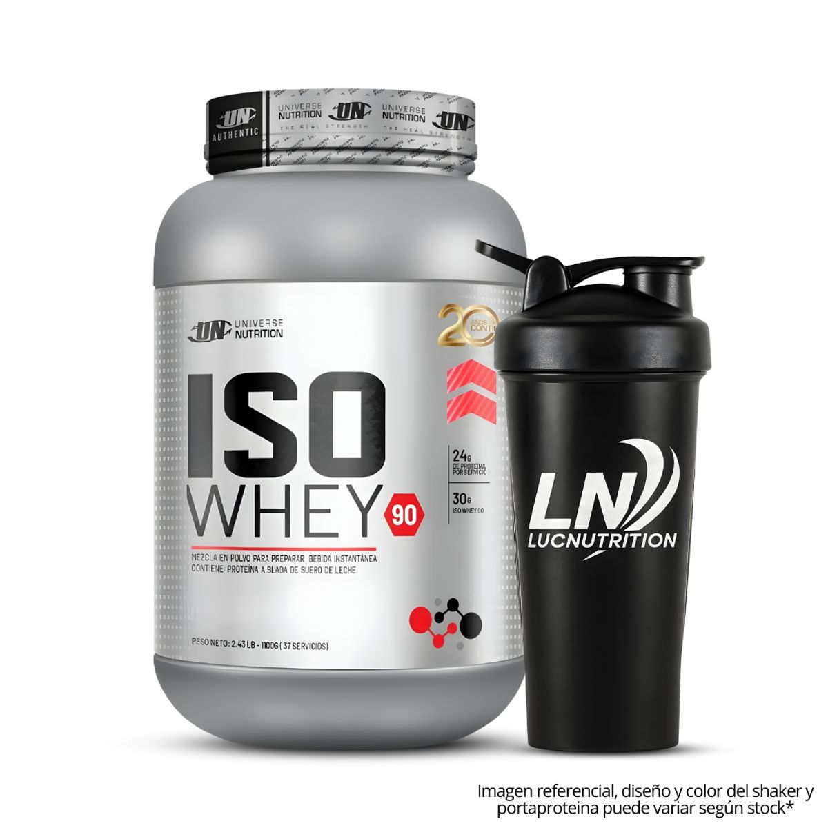 Universe Nutrition - Iso whey 90 1.1 kg - Chocolate + Shaker
