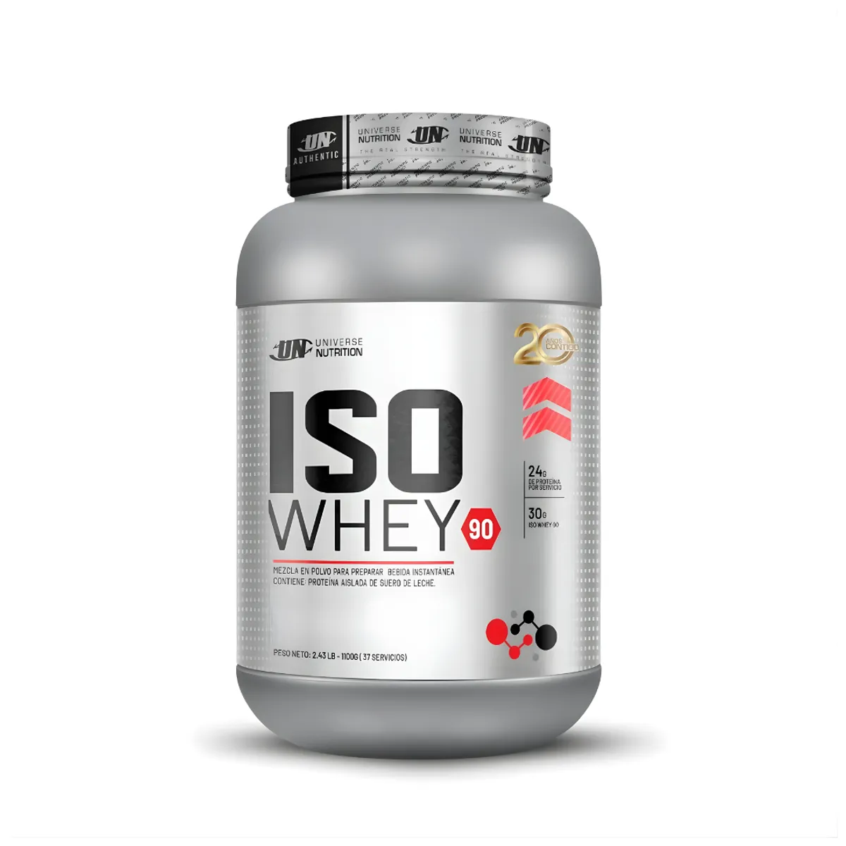 Universe Nutrition - Iso whey 90 1.1 kg - Chocolate + Shaker