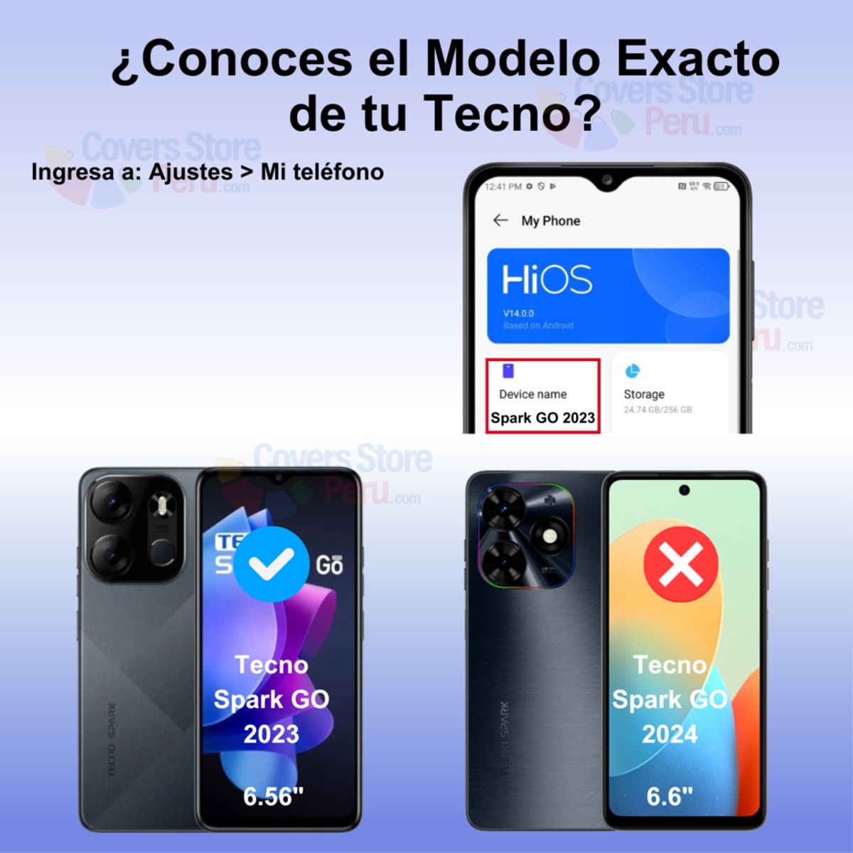 GENERICO - Mica para Tecno Spark Go 2023 Protector de Cerámica Mate
