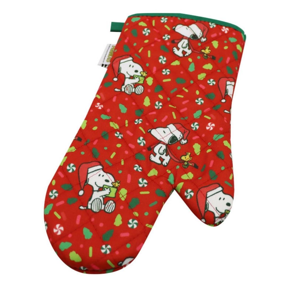 SNOOPY - Guante y Toma Olla de Cocina Adulto Snoopy Rojo