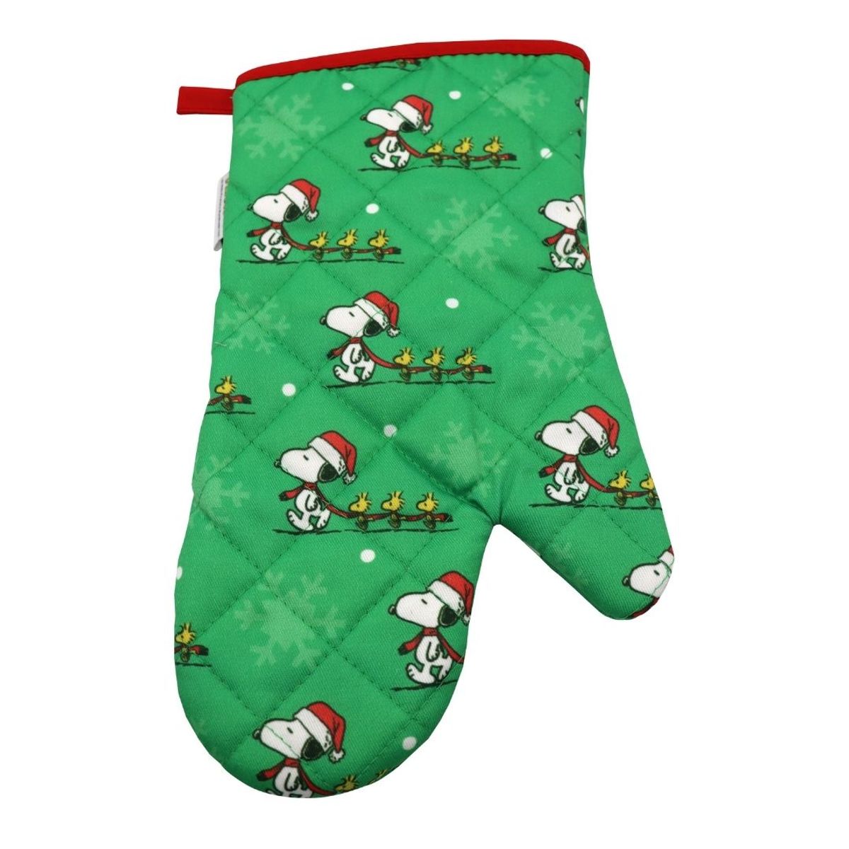 SNOOPY - Guante y Toma Olla de Cocina Adulto Snoopy Verde