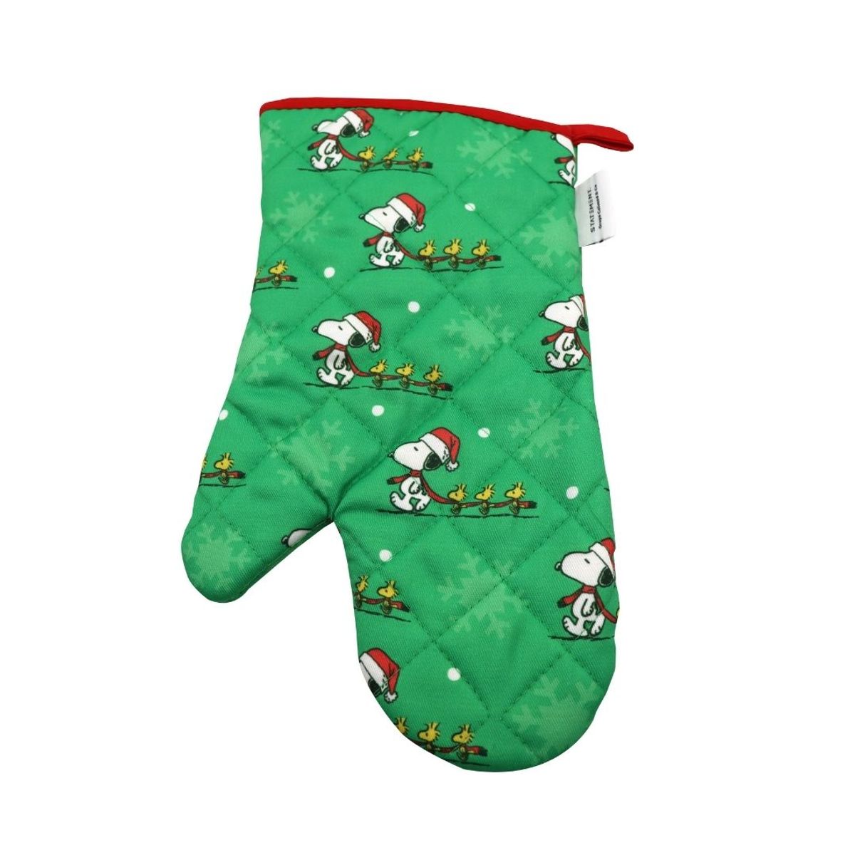 SNOOPY - Guante y Toma Olla de Cocina Adulto Snoopy Verde