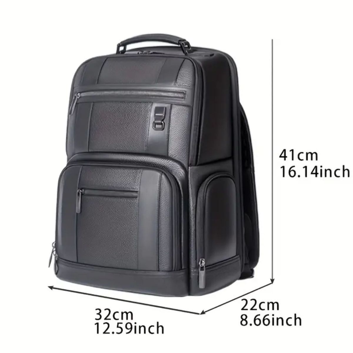 OEM - Mochila Ejecutiva Hombre - Cuero De Vaca Legitimo