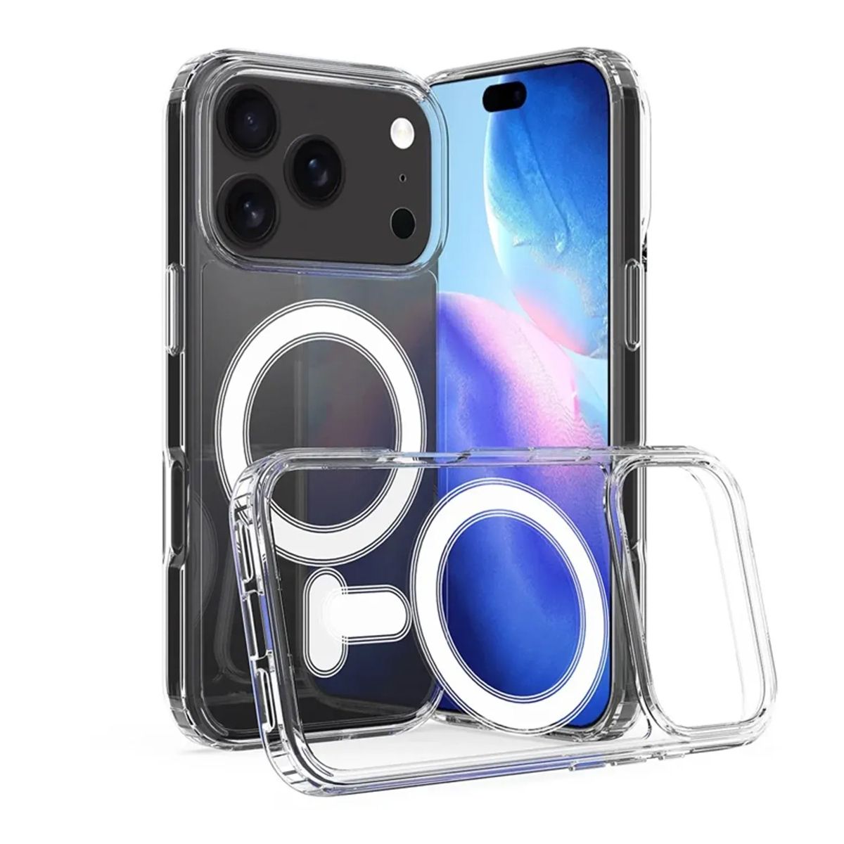 GENERICO - Funda Transparente para iPhone 17 Pro Max Compatible con MagSafe