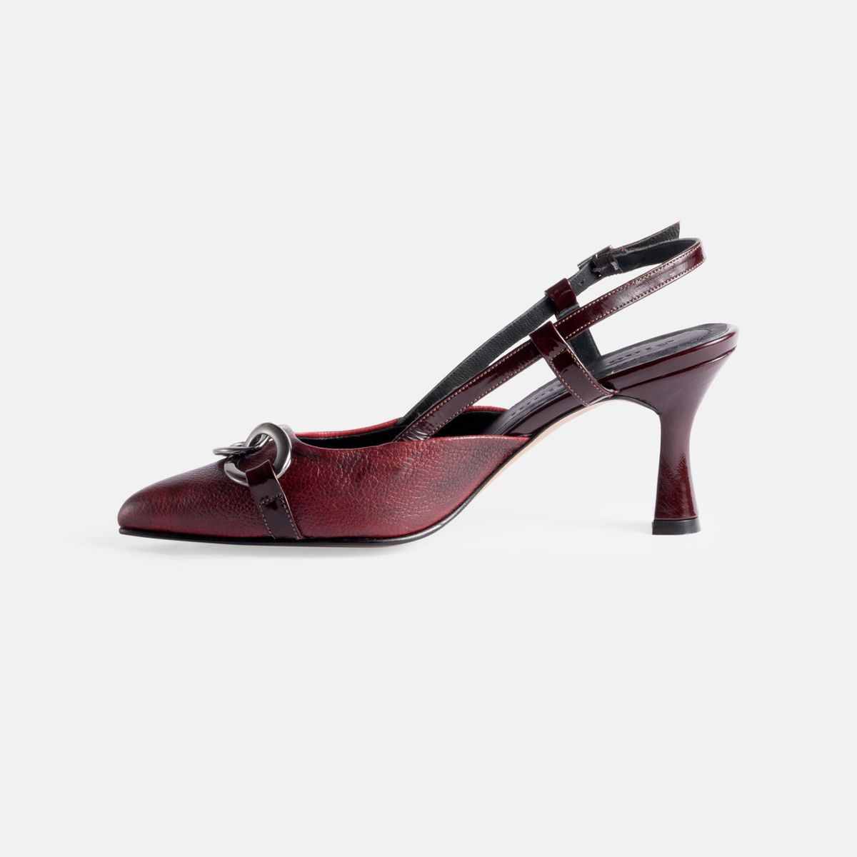 GINO BIGIONI - Stiletto Mujer de cuero CHANEL Vino