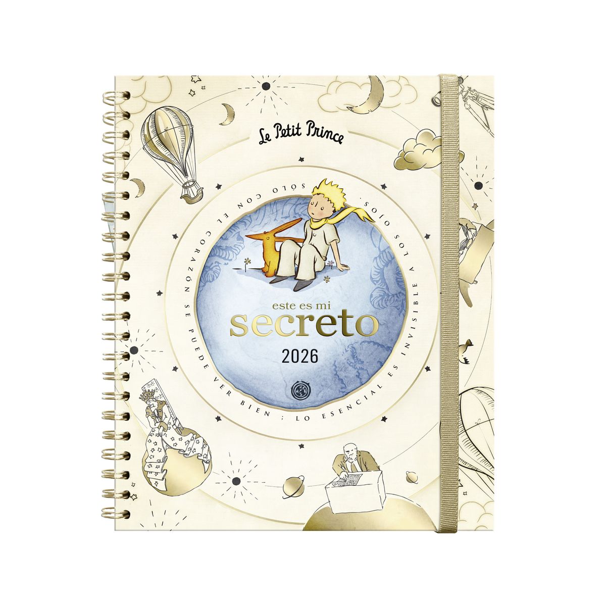 DGNOTTAS - Agenda Principito 2026 Espiral Le Petit Prince