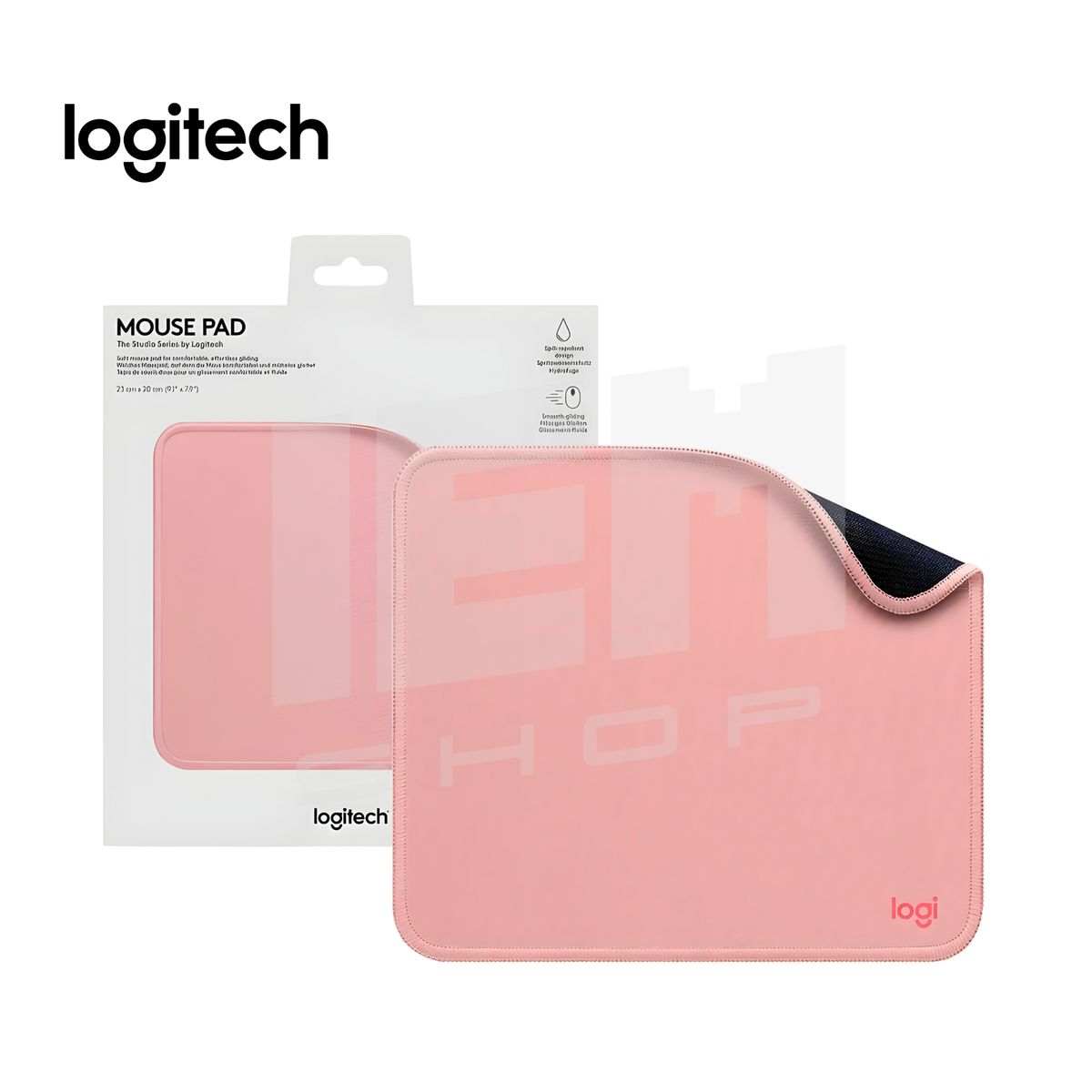 LOGITECH - Pad Mouse Logitech Antisalpicaduras 200x230mm Rose