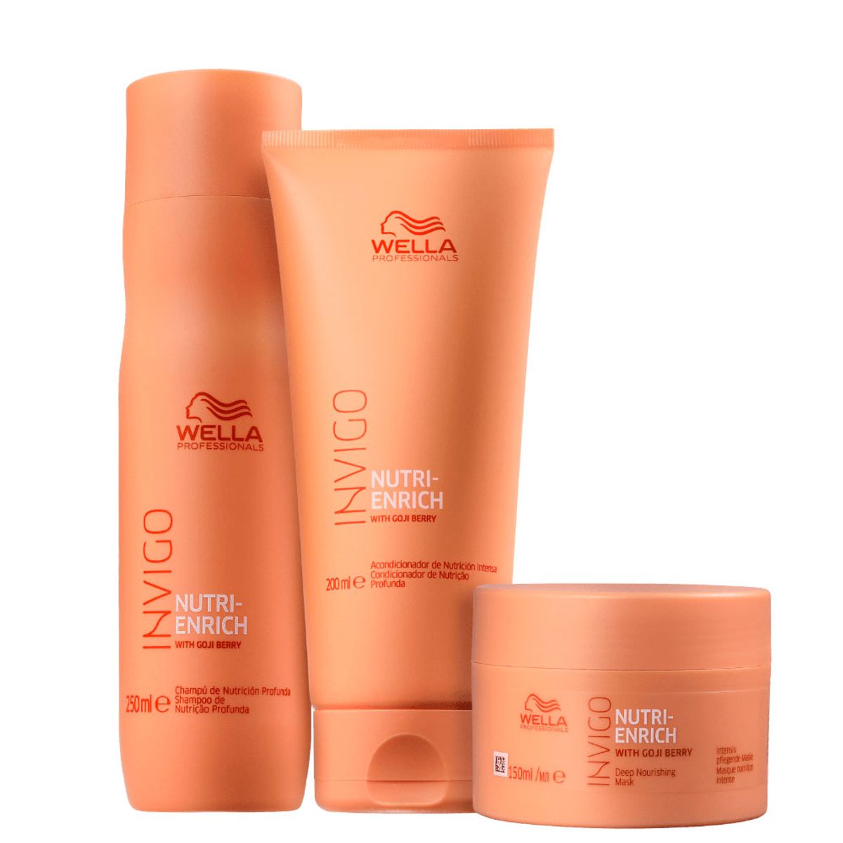 WELLA - Wella Invigo Nutri Enrich Nutritivo Sham 250 ml + Cond 200 ml + Mask 150 ml