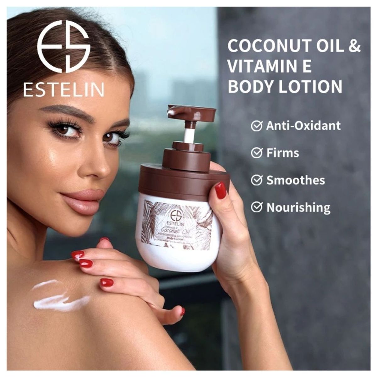 GENERICO - Estelin Crema Corporal Reafirmante Aceite de Coco 300Ml