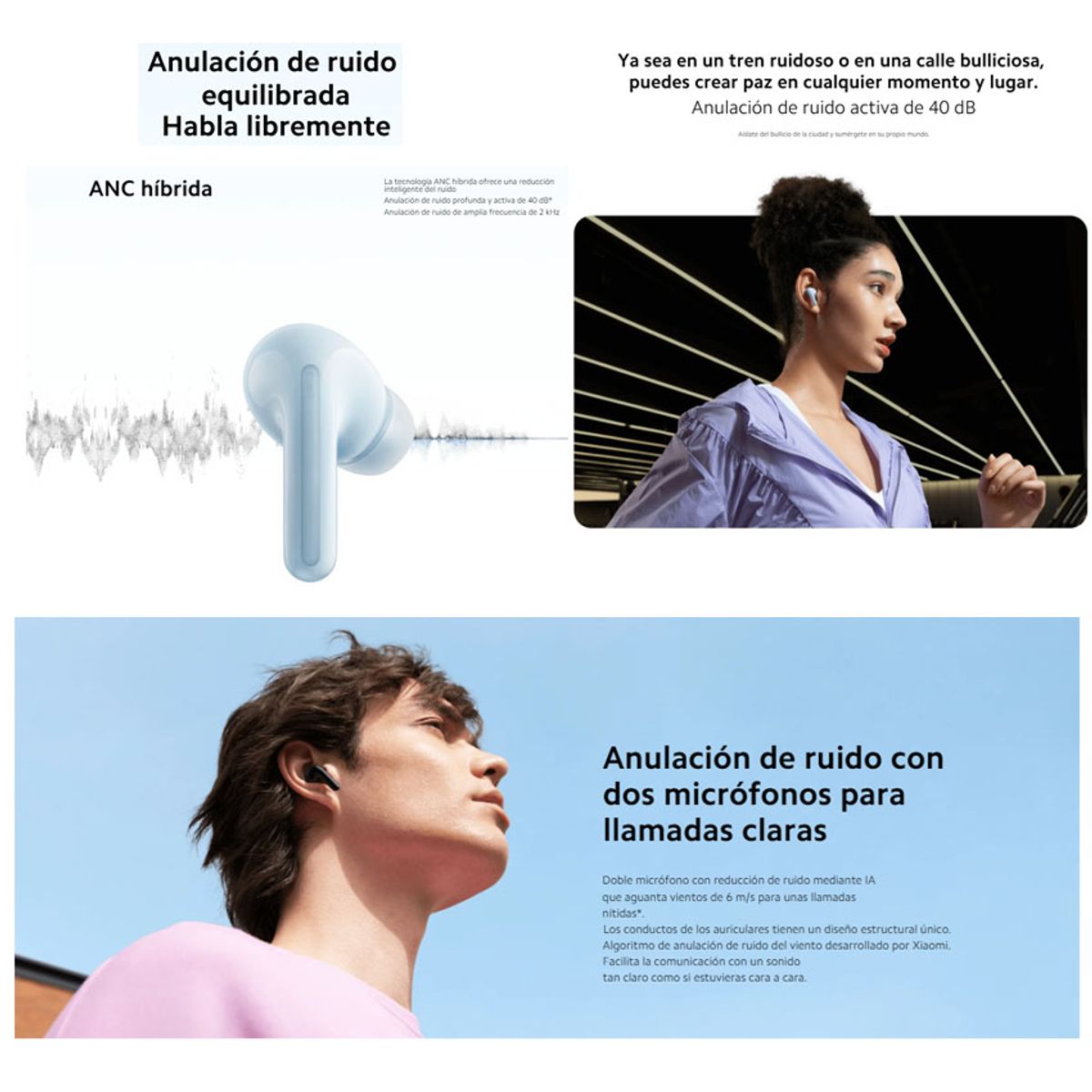 XIAOMI - Audifonos Xiaomi Redmi Buds 6 Lite, ANC Bluetooth 5.3