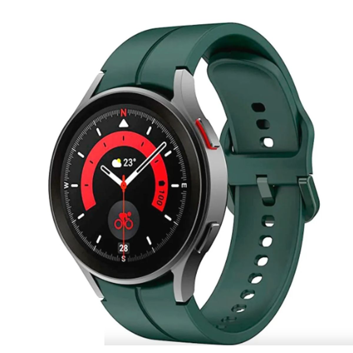 GENERICO - Correa Silicon para Apple Watch 42mm - Verde