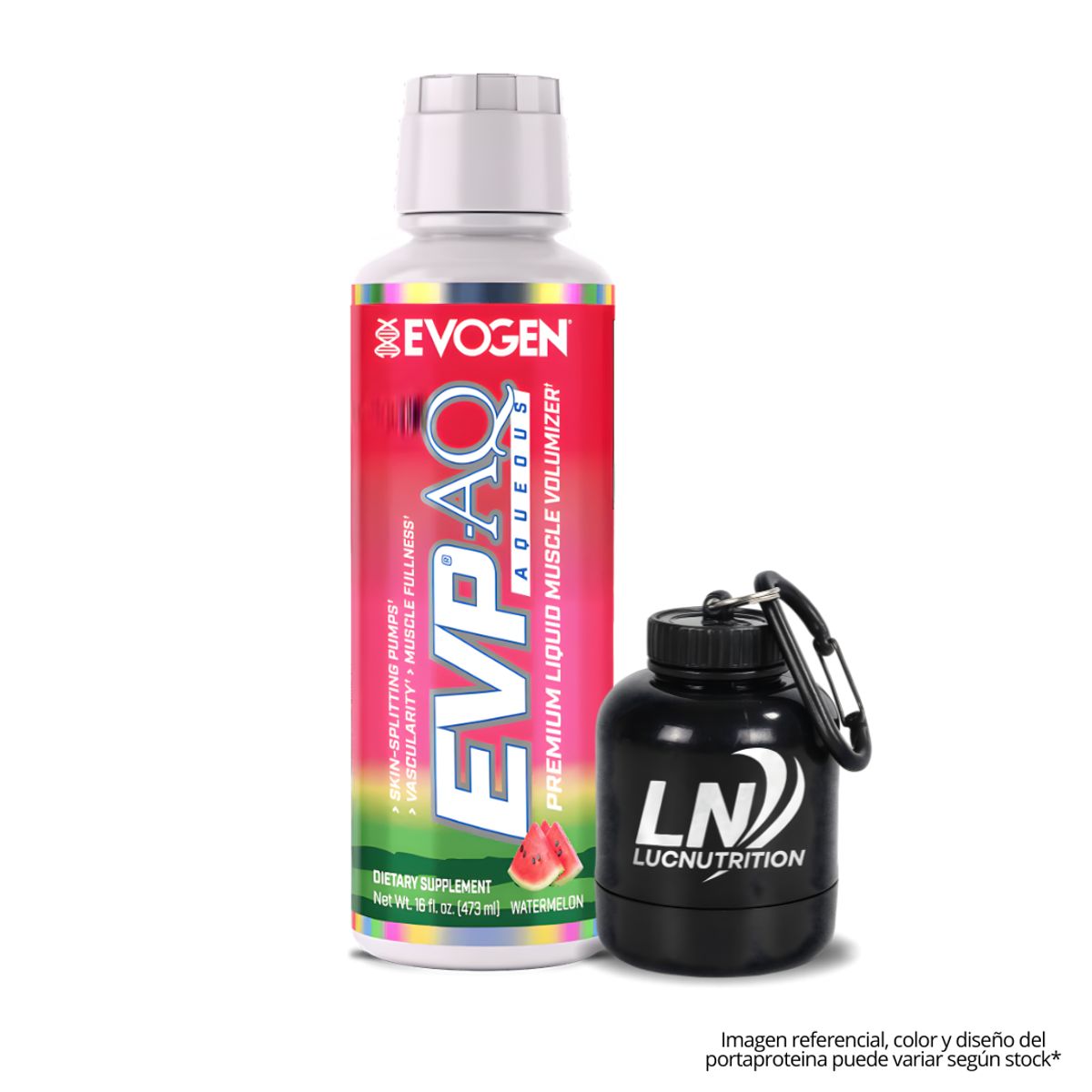 EVOGEN - Evp-aq Evogen Glicerol Liquido 473ml - Watermelon + Portaproteina