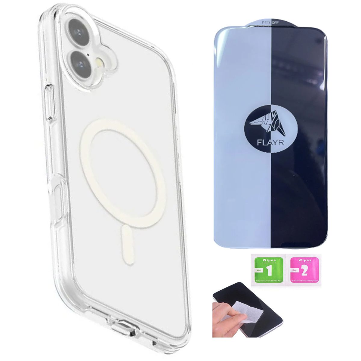GENERICO - Funda Clear Magsafe + Vidrio Premium para iPhone 17 Air