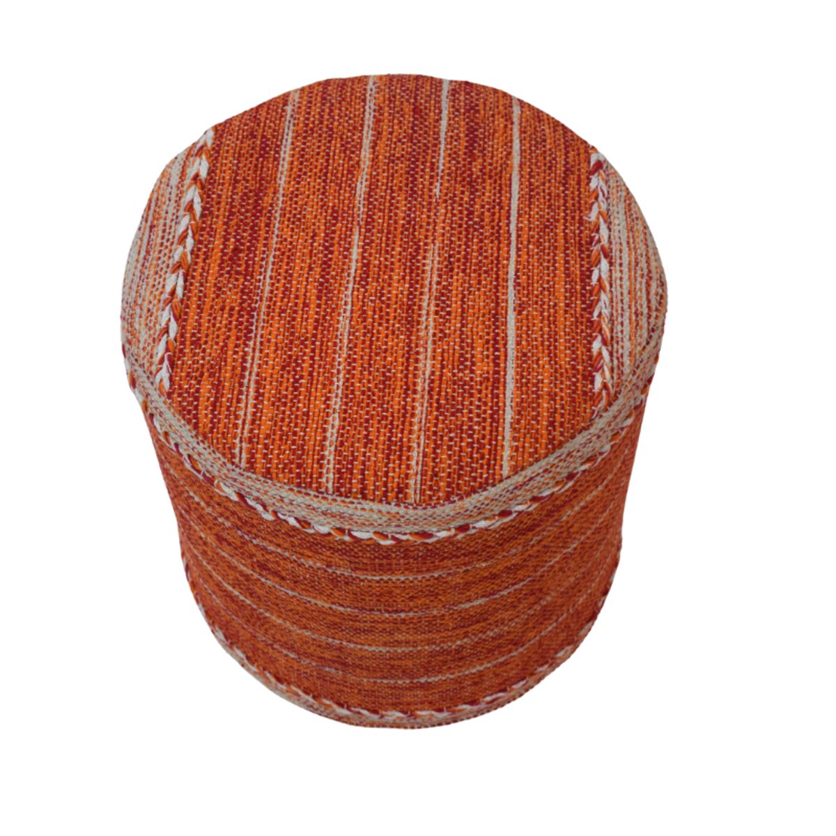 GENERICO - PUFF KELIM DECOGHAR IC 14486 ORANGE - 40 x 40 cm