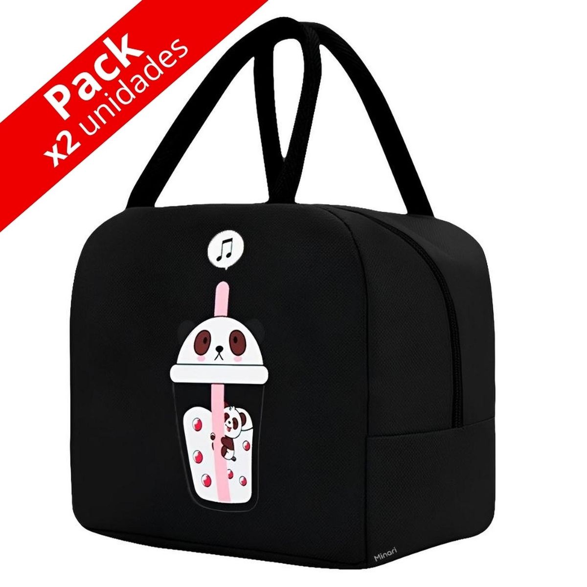 MINARI - Pack x2 Lonchera Térmica para Niños Bolsa Impermeable NG 721L