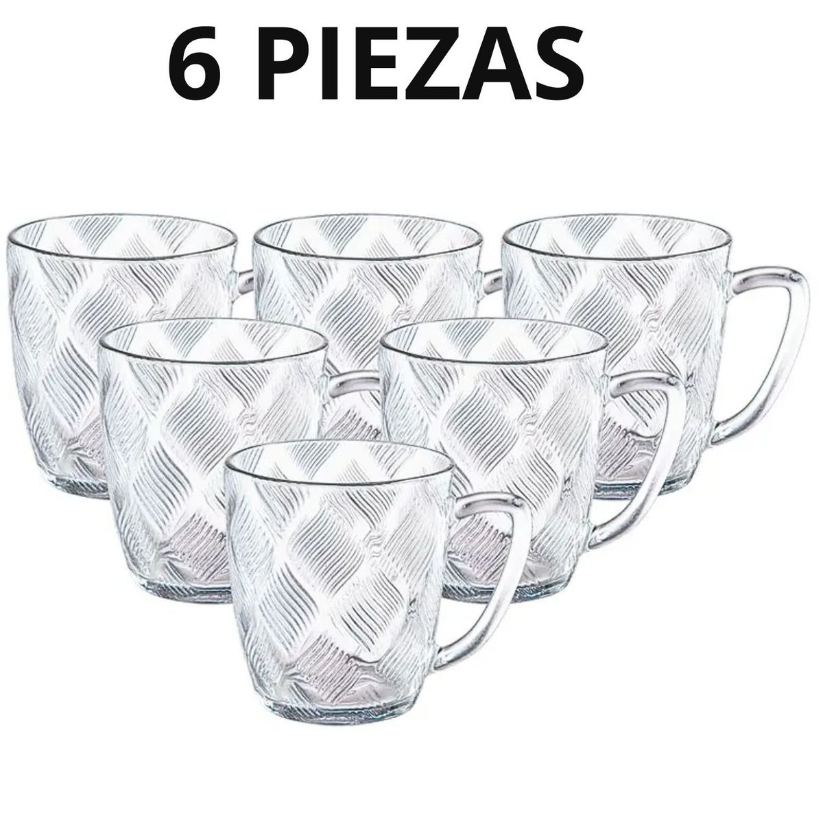 ICHIMATSU - Set de Tazas de vidrio Llamas 100 ml x6 piezas-Ichimatsu