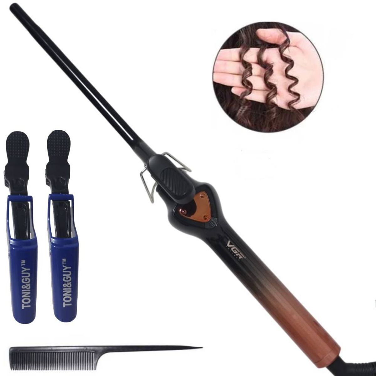 GENERICO - Rizador de Cabello VGR  delgado