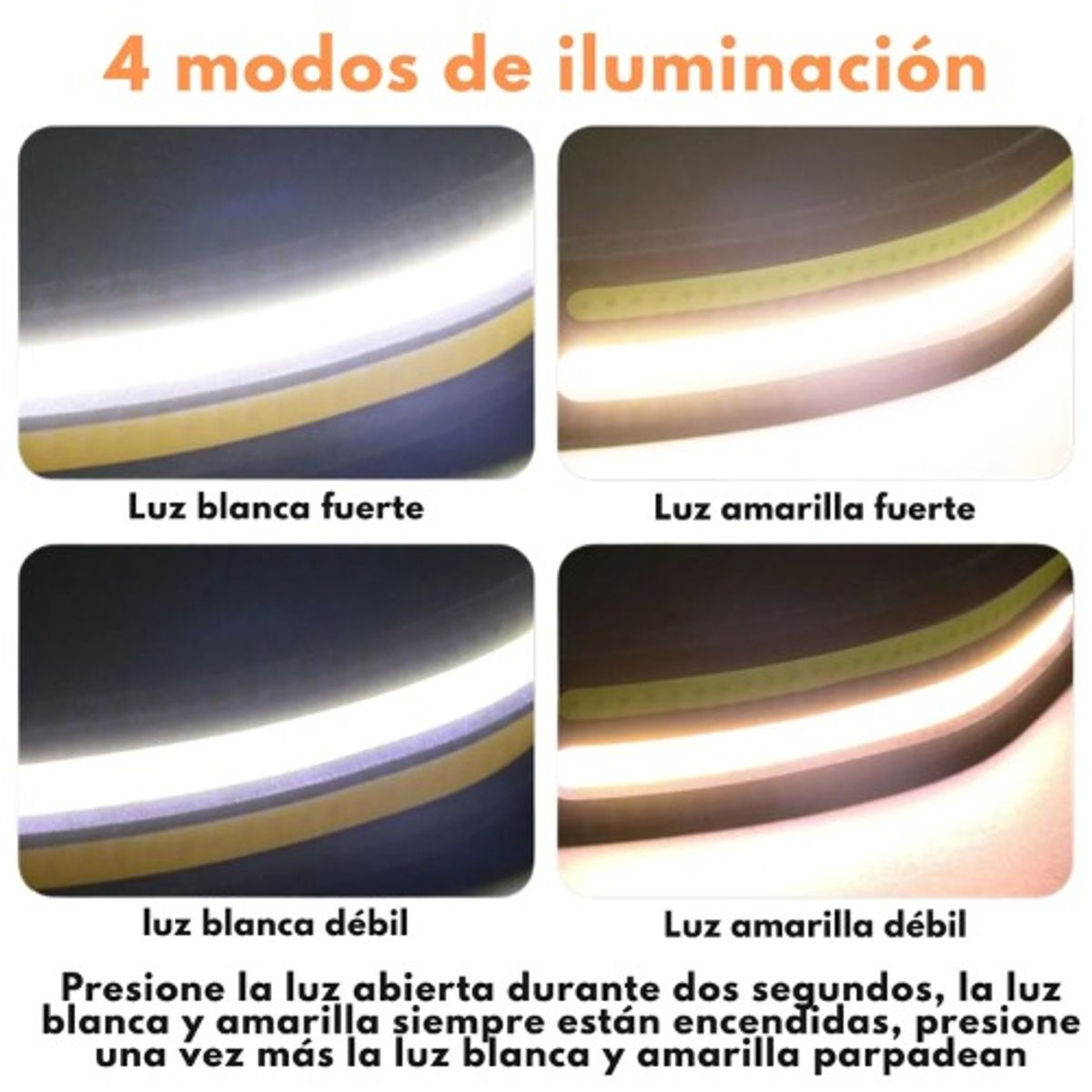 BOSS - Linterna Cabeza Recargable Con Sensor 9 Modos