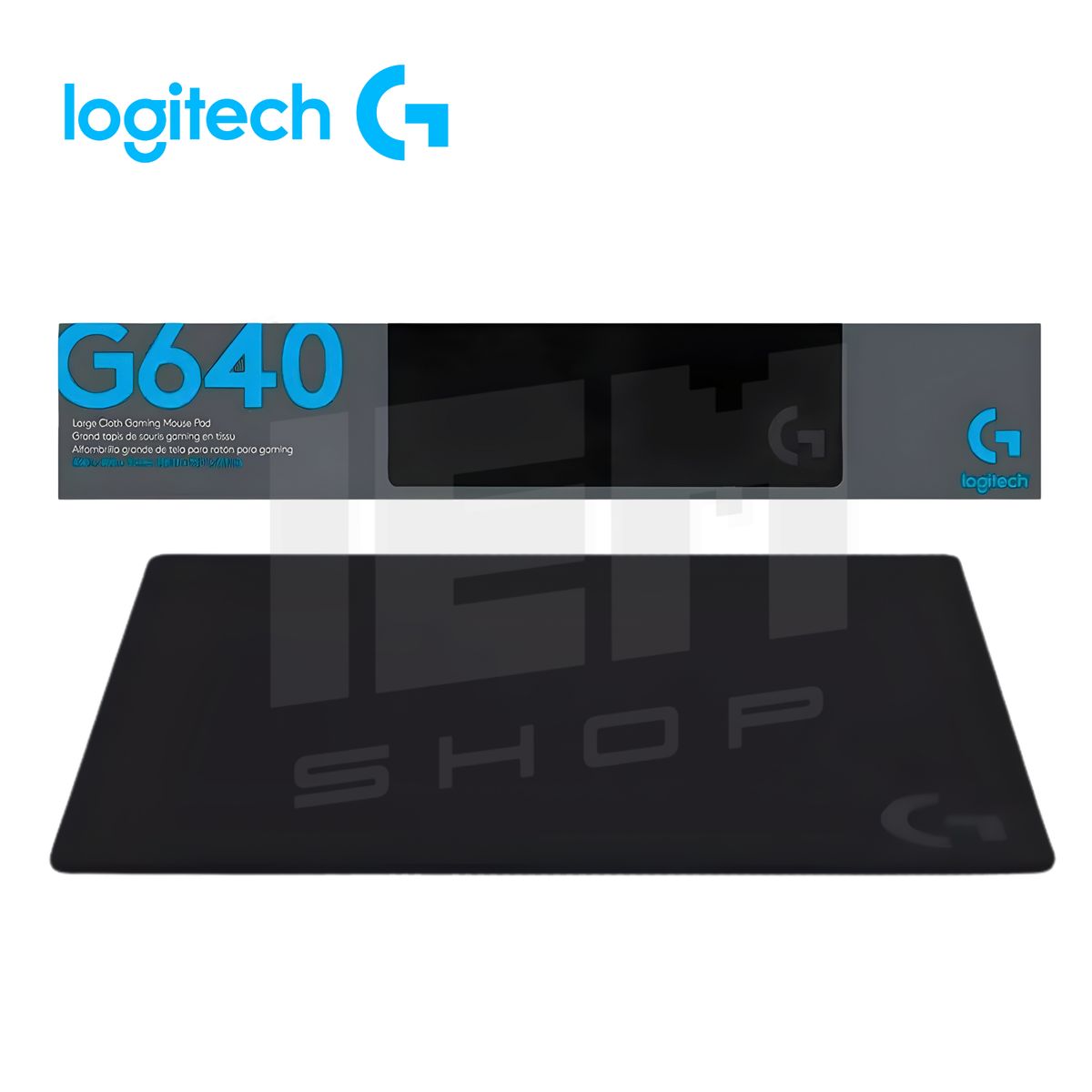 LOGITECH - Almohadilla de Tela Grande para Mouse Logitech G640 para Juegos Negro