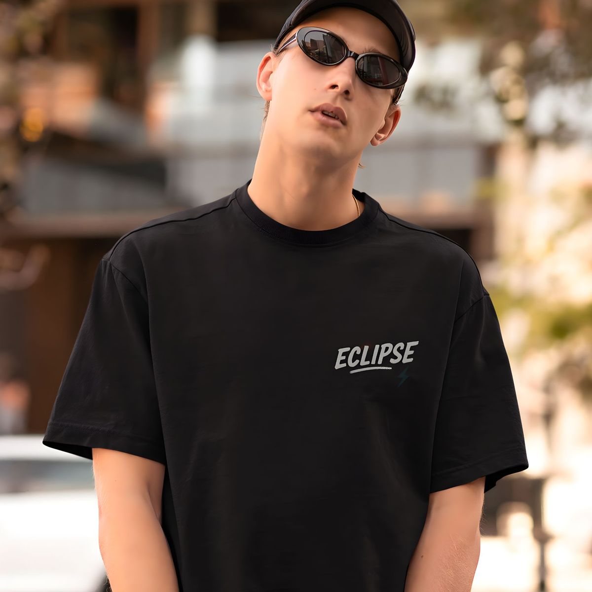 GENERICO - Polo oversize Calavera Grafity Hombre