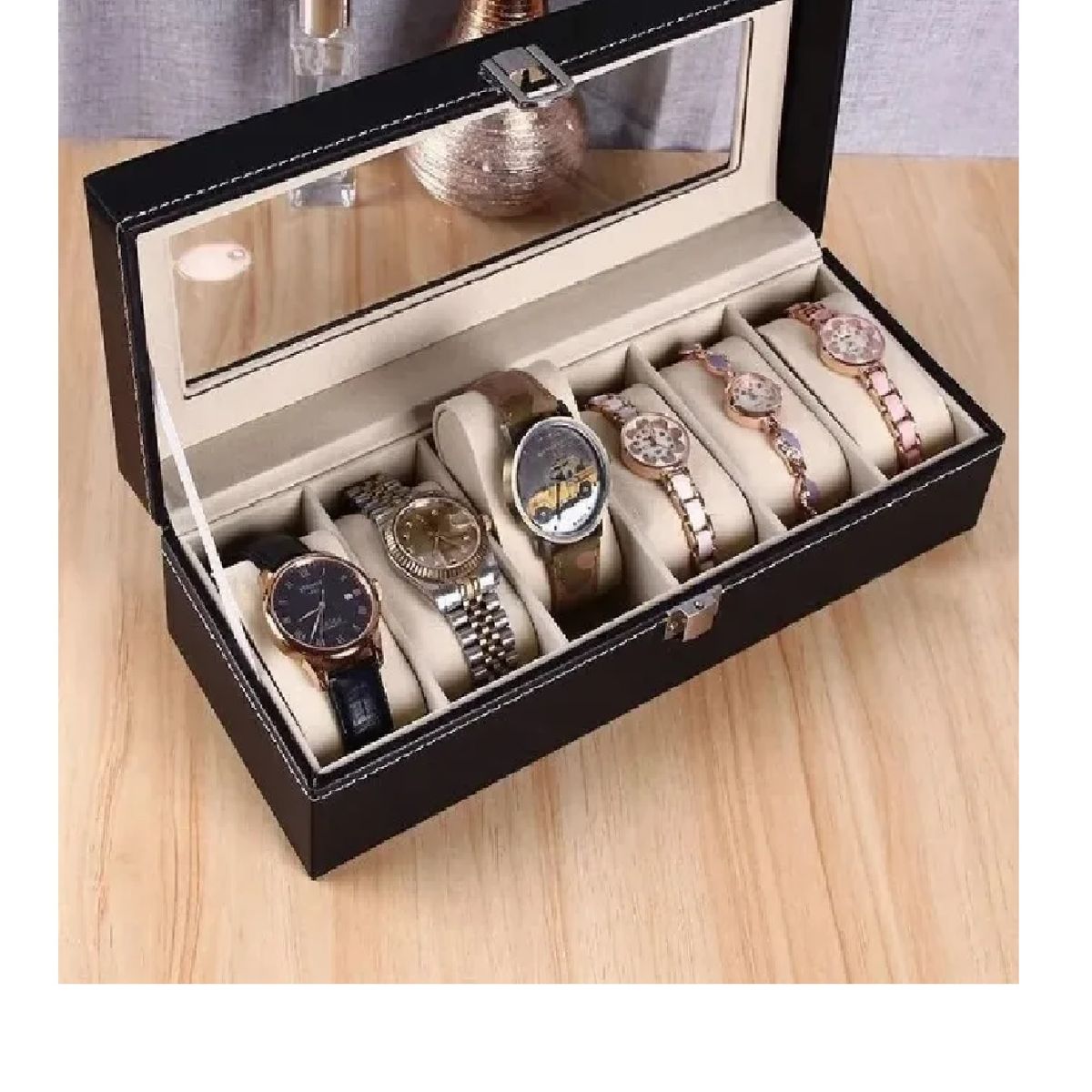 GENERICO - Joyero Caja Organizador Para Relojes y Pulseras