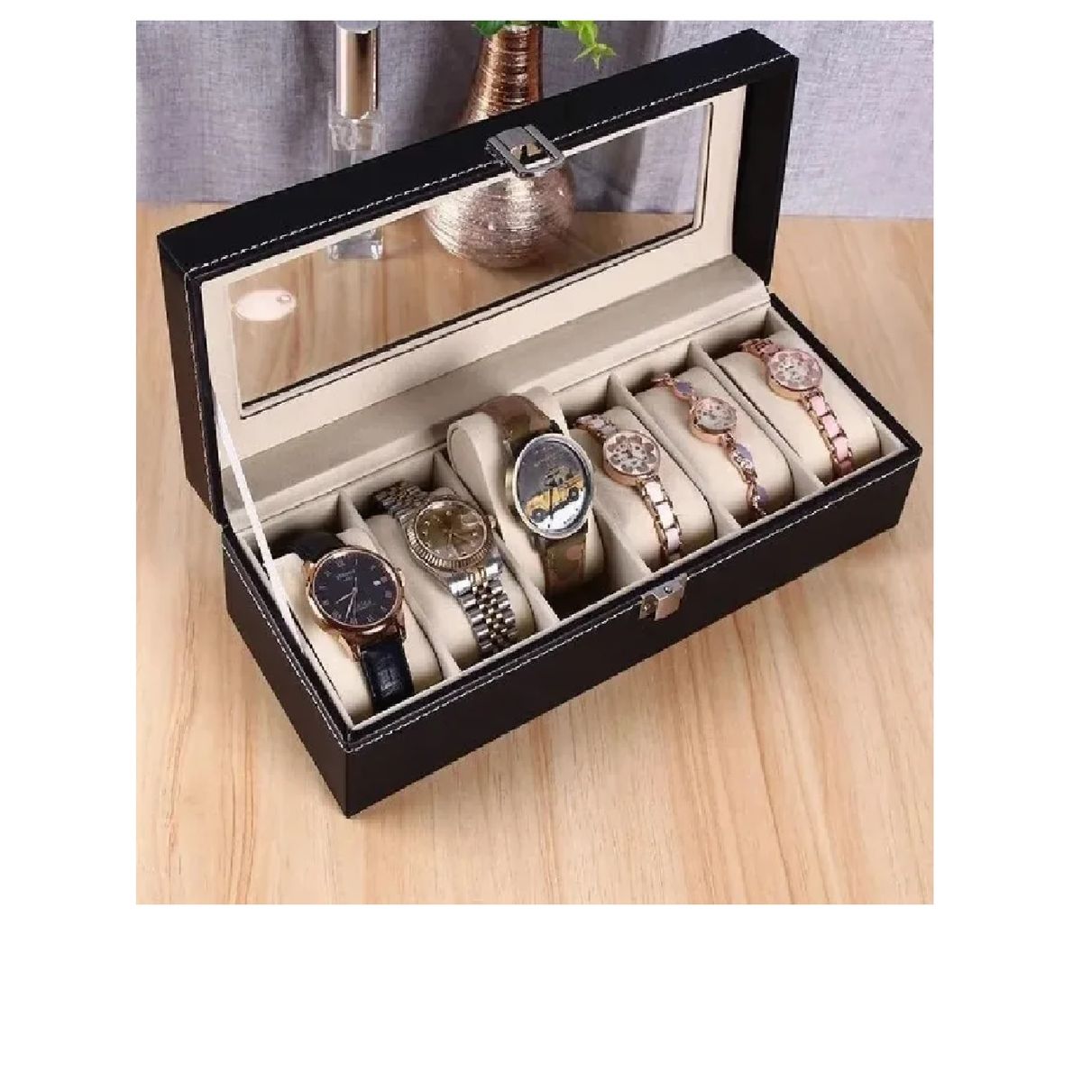 GENERICO - Joyero Caja Organizador Para Relojes y Pulseras