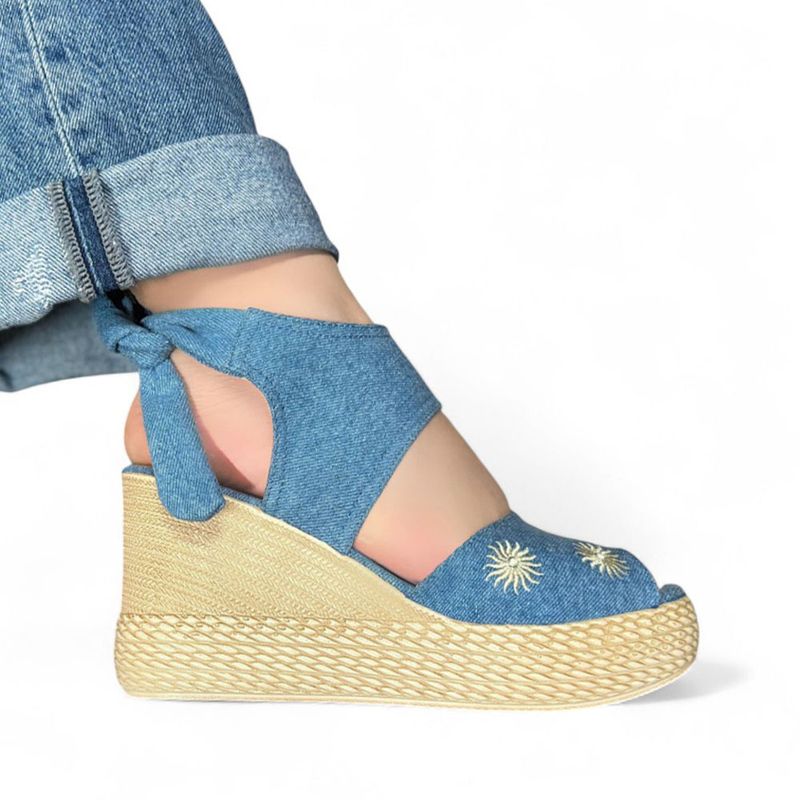 GENERICO - Sandalia Mujer Tao 12 Girasol 1022L-60 Color Celeste