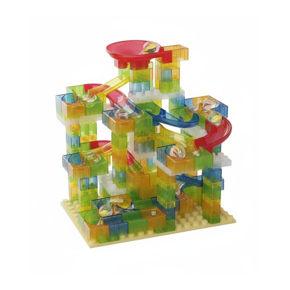 GENERICO - Juego Didáctico Pista Canicas 221 Pcs Juguete Armable