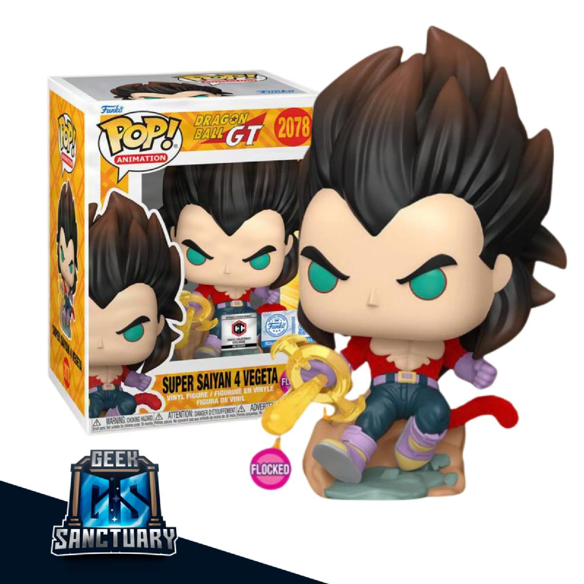 FUNKO - Pop Super Saiyan 4 Vegeta SSJ4 (flocked) Chalice PR #2078