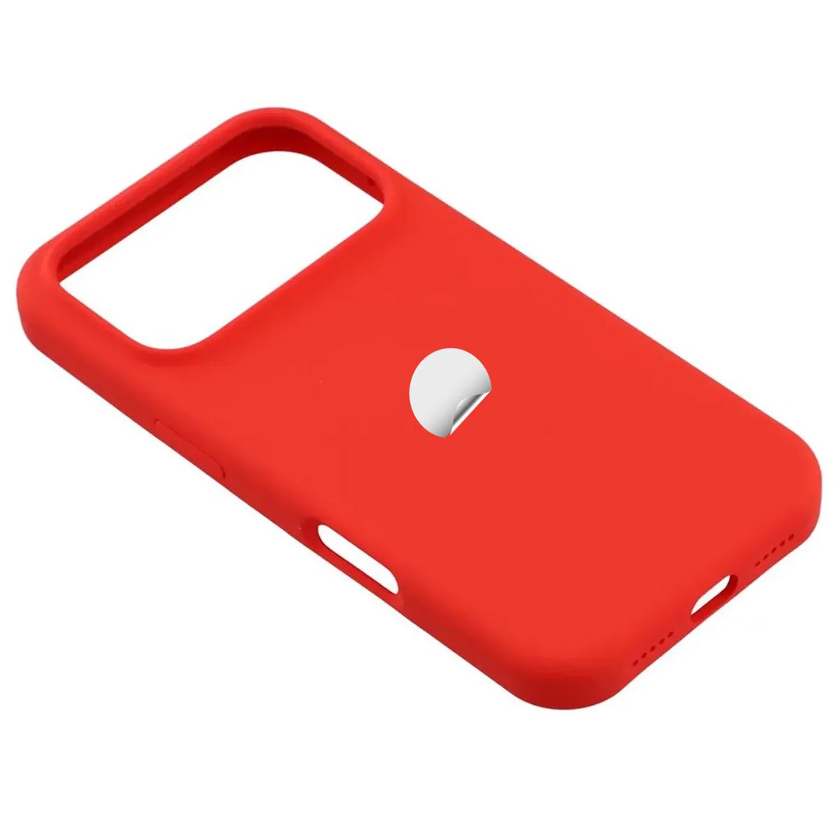 GENERICO - Case Protector Silicone Compatible con iPhone 17 Pro Max Rojo