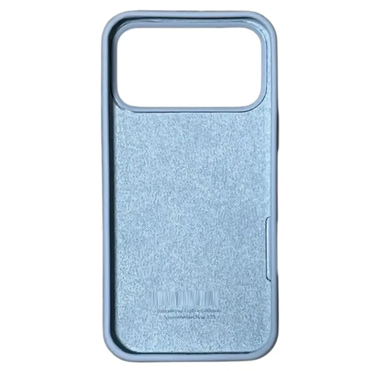 GENERICO - Case Protector Silicone Compatible con iPhone 17 Pro Max Celeste Bebe