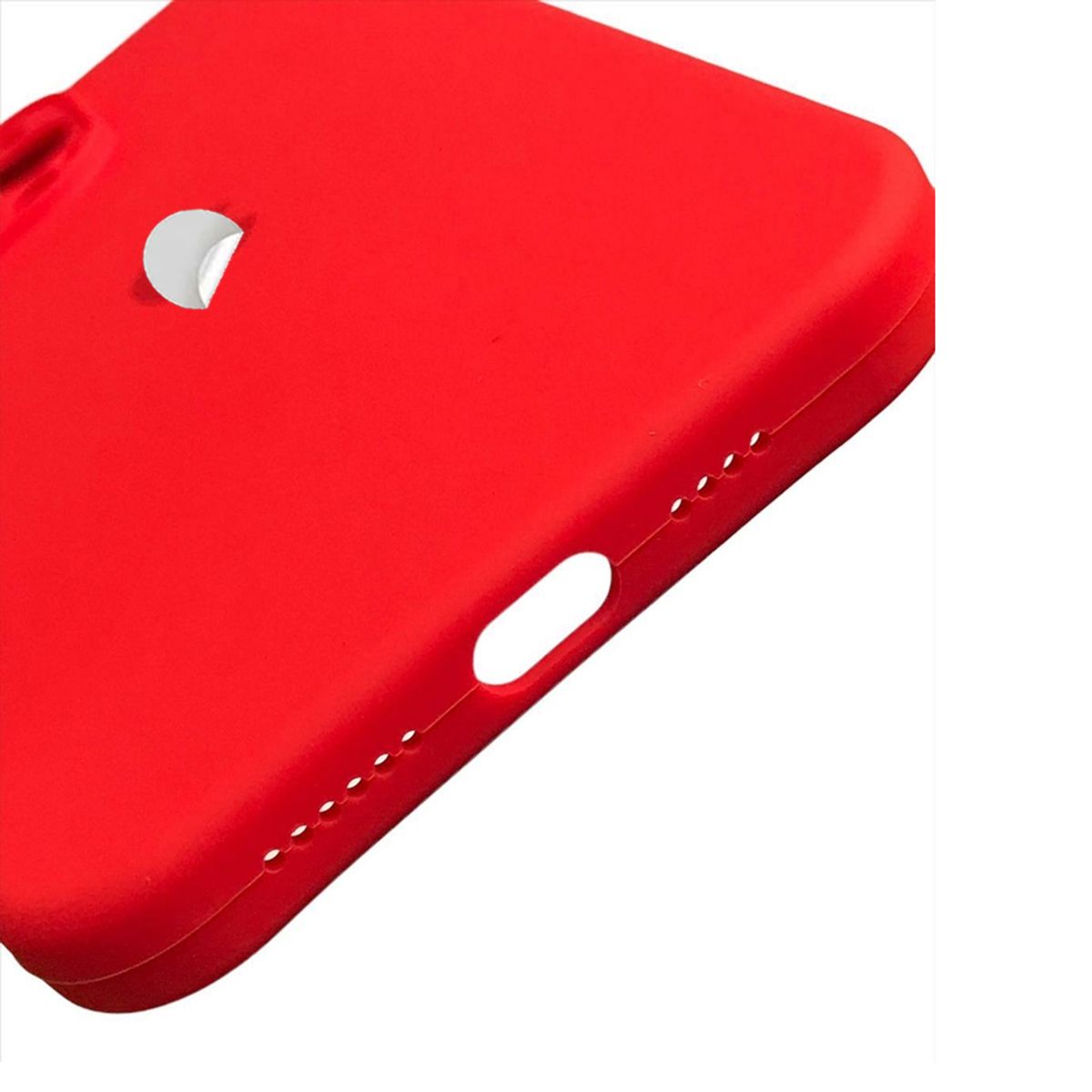 GENERICO - Case Protector Silicone Compatible con iPhone 17 Rojo