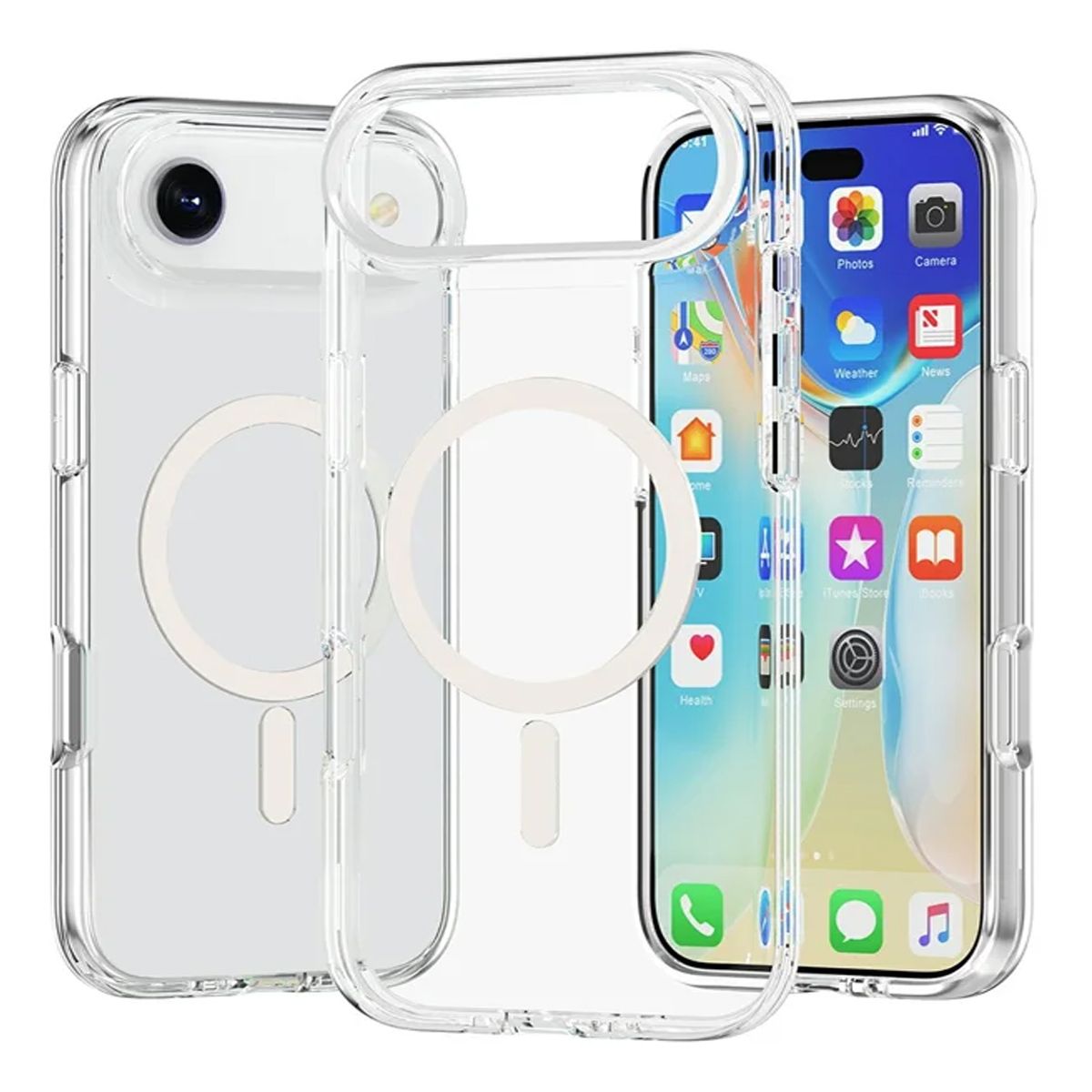 GENERICO - Funda Transparente para iPhone 17 Air Compatible con MagSafe