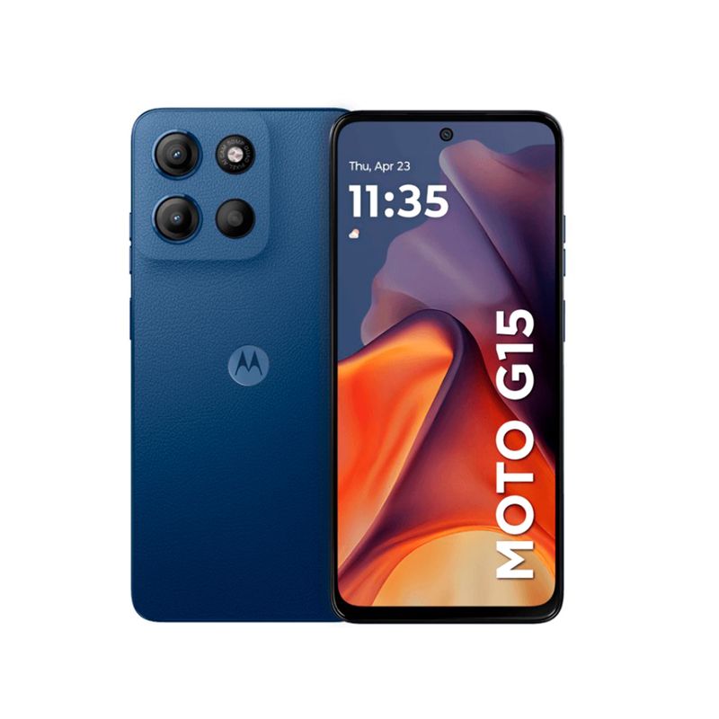 MOTOROLA - CELULAR MOTOROLA MOTO G15 LCD 67PULG 512 GB 4 GB RAM AZUL PN 136092