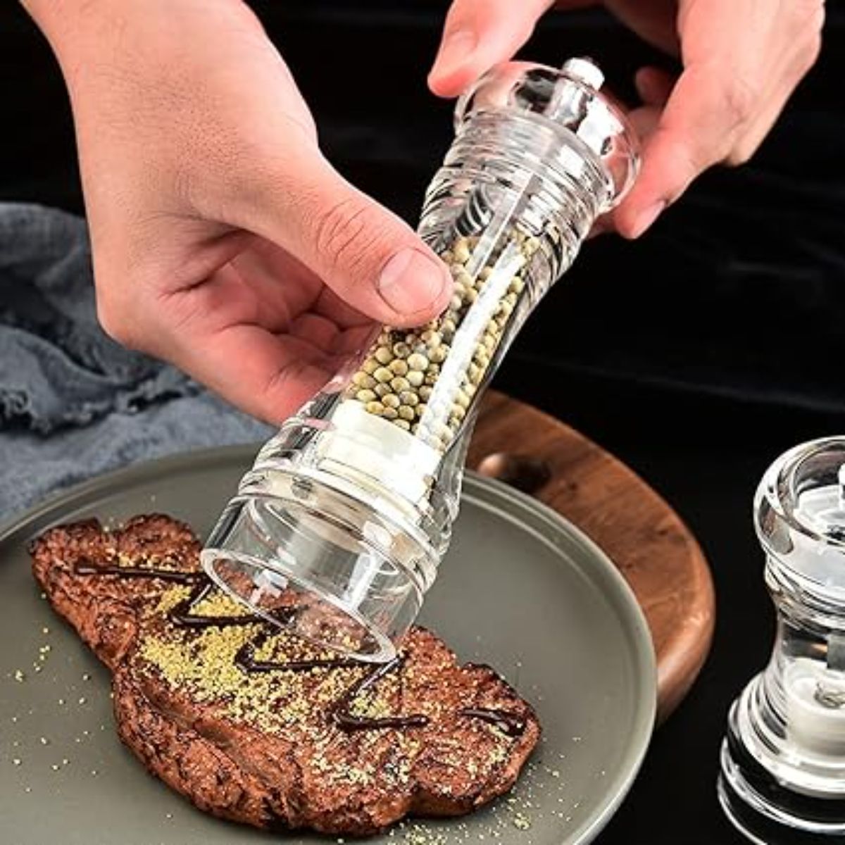 ELMEJORPRECIO - Moledor de Pimienta y Especias de Acrílico