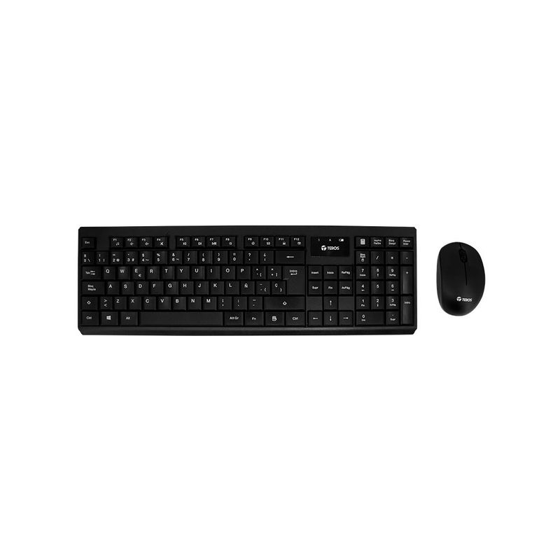 TEROS - COMBO Teclado + Mouse inalámbrico TEROS TE4071S 24GHz Español