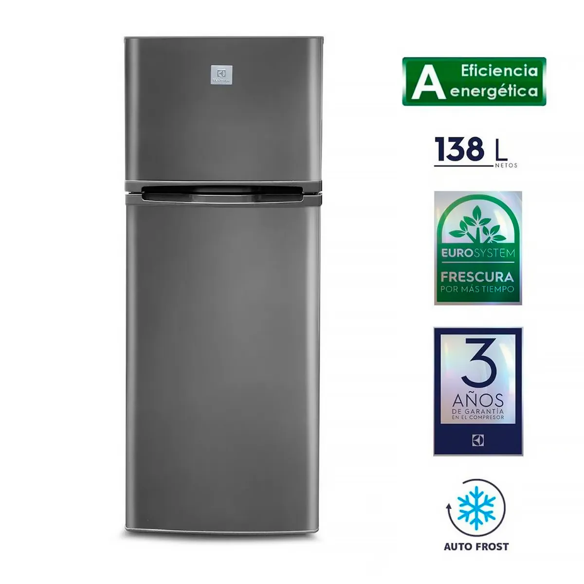 ELECTROLUX - Refrigeradora Electrolux Frost Top Mount 138 Litros ERT18G2HNI
