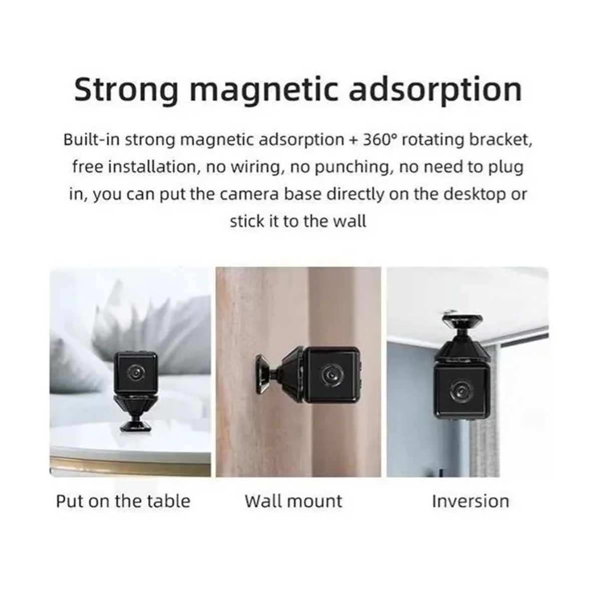 OEM - Camara Espia Wifi HD Mini cámara ip espía Seguridad - Vision Nocturna
