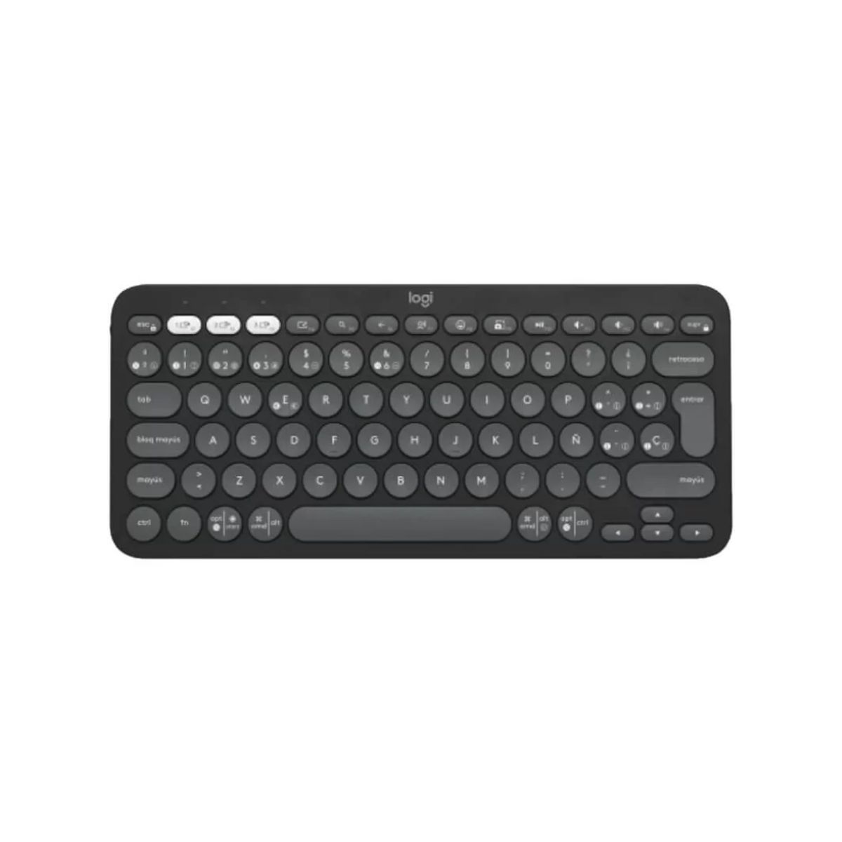 LOGITECH - TECLADO LOGITECH PEBBLE 2 K380S BLUETOOTH/INALAMBRICO SP GRAFITO
