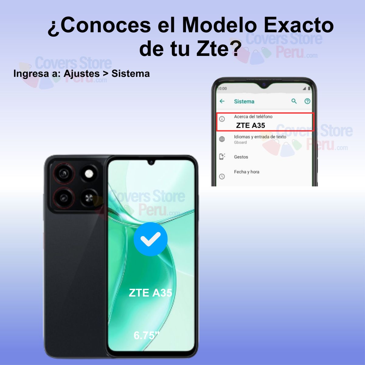 GENERICO - Mica para Zte A35 Protector 21D Antishock