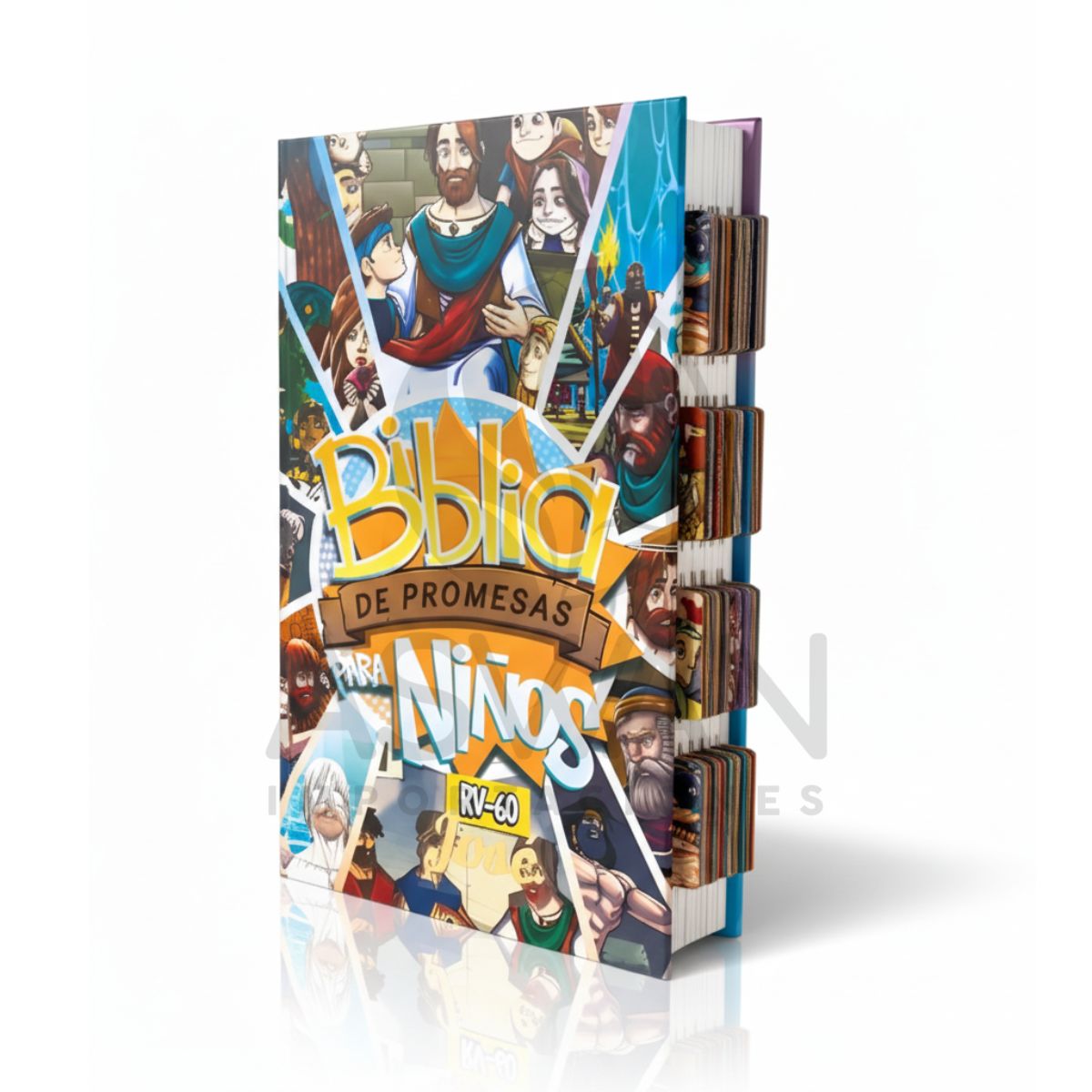 GENERICO - Biblia de Promesas Letra Grande para Niños Reina Valera 1960 Tapa Dura
