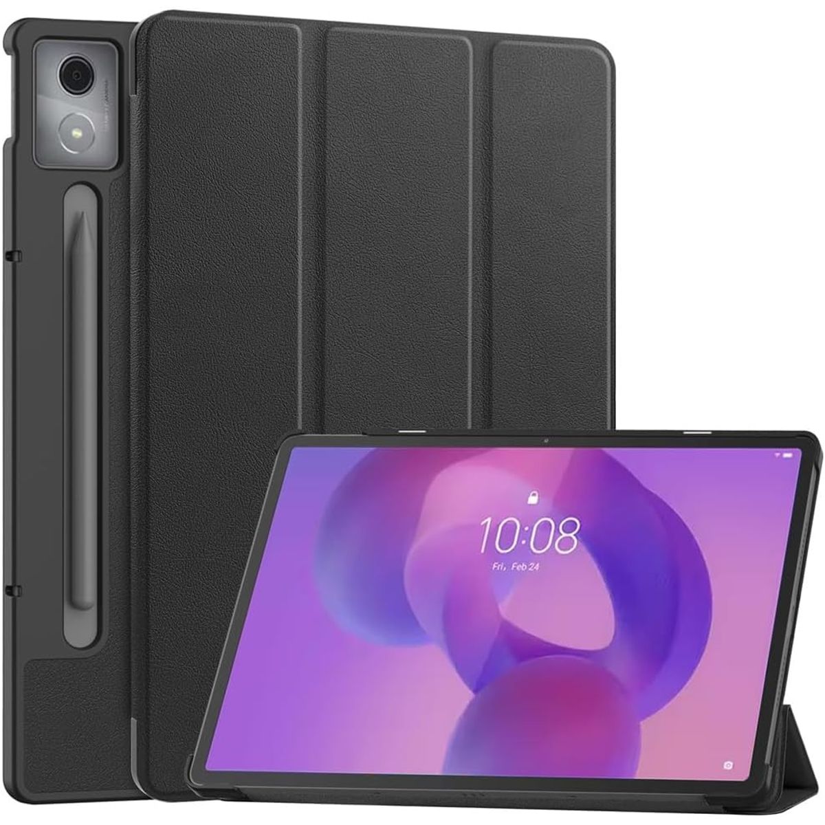 GENERICO - Funda Protector imantado para Lenovo Idea Tab Pro de 12 .7" - NEGRO