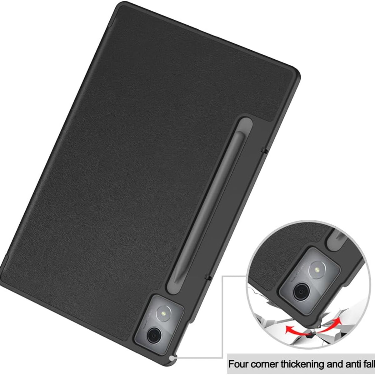 GENERICO - Funda Protector imantado para Lenovo Idea Tab Pro de 12 .7" - NEGRO